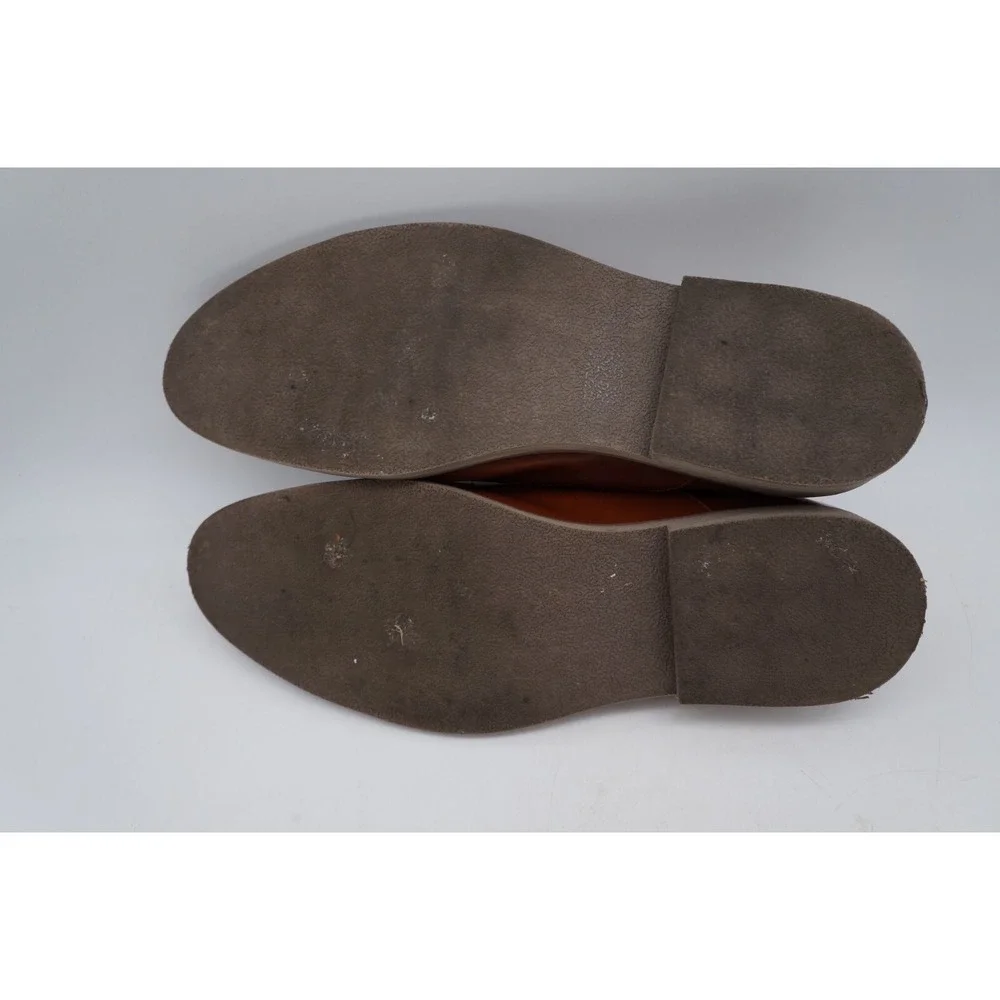 Flying Deer Robson Dress Shoes Slip On Oxford Brown Mens Size 9.5